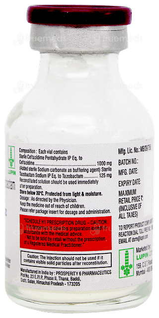Combitaz 1g+125mg Injection 1