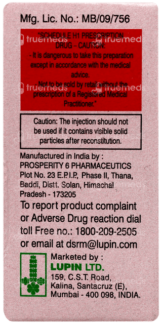 Combitaz 250/31.25mg Injection 1