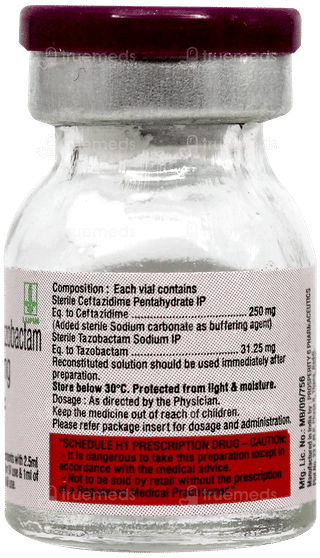 Combitaz 250/31.25mg Injection 1