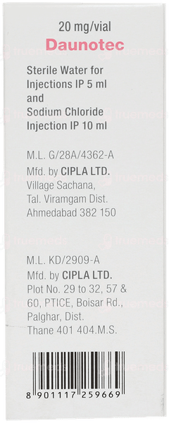 Daunotec 20mg Injection 1