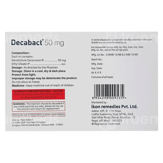 Decabact 50 Mg Injection 1 Ml