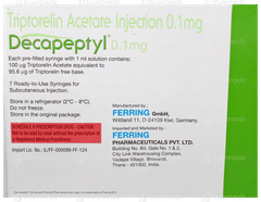 Decapeptyl 0.1mg Injection 1ml Decapeptyl 0.1mg Injection 1ml
