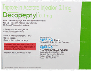 Decapeptyl 0.1mg Injection 1ml