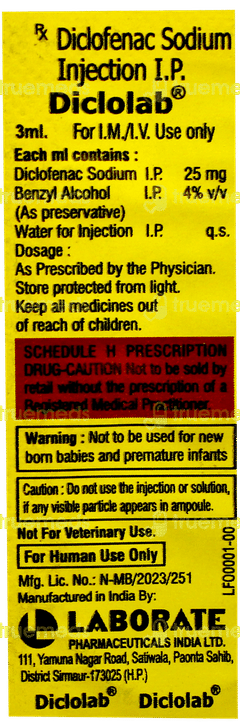 Diclolab Injection 3ml Diclolab Injection 3ml