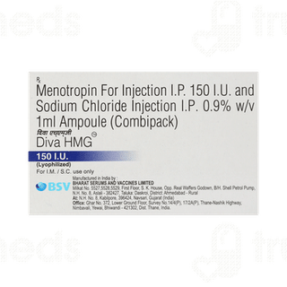 Diva Hmg 150iu Combipack Injection 1
