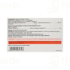 Diva Hmg 150iu Combipack Injection 1