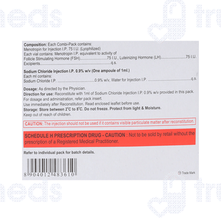 Diva Hmg Hp 75Iu Combipack Injection 1Ml