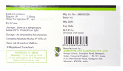 Dixin 0.5Mg Injection 2Ml