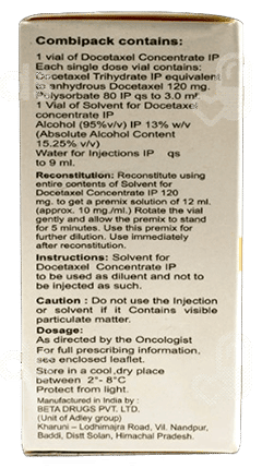 Docetero 120 Mg Injection 3 Ml Docetero 120 Mg Injection 3 Ml