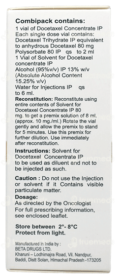 Docetero 80 Mg Injection 2 Ml