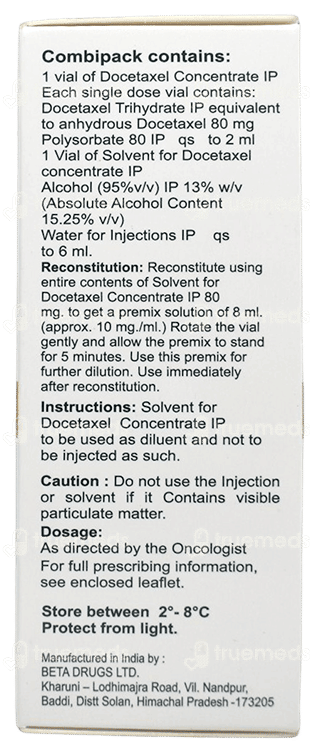 Docetero 80 Mg Injection 2 Ml