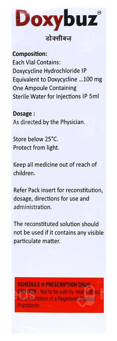Doxybuz 100 Mg Injection 1 Doxybuz 100 Mg Injection 1