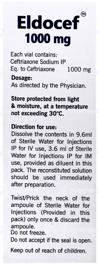 Eldocef 1000mg Injection 1