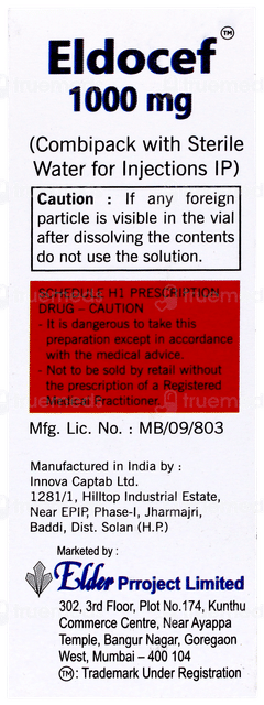 Eldocef 1000mg Injection 1