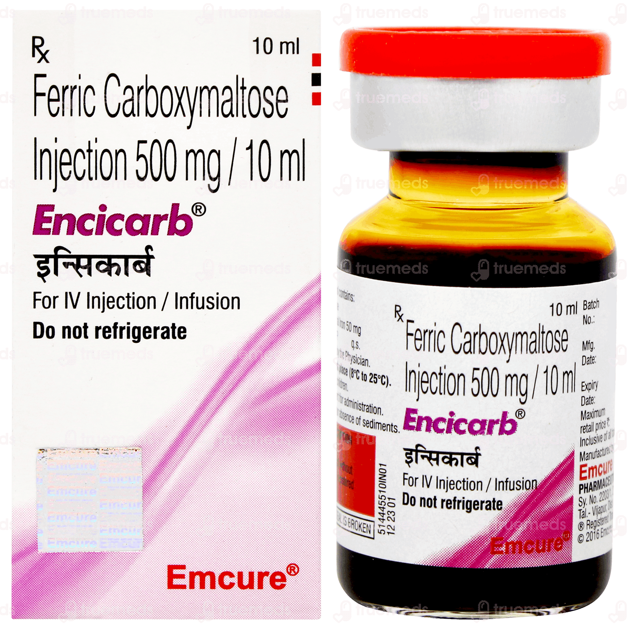 Encicarb 500 MG Injection 10 ML | Order ENCICARB 500 MG INJECTION 10 ML ...