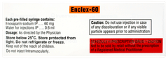 Enclex 60 Injection 0.6ml Enclex 60 Injection 0.6ml