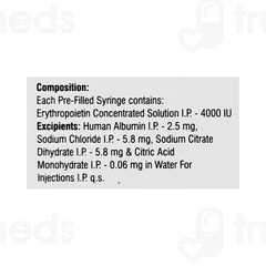 Epofer 4000 Injection 1ml