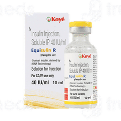 Equisulin R 40 IU Injection 10 ML