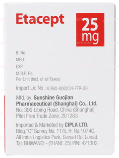 Etacept 25mg Injection 1