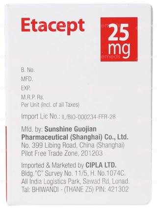 Etacept 25mg Injection 1