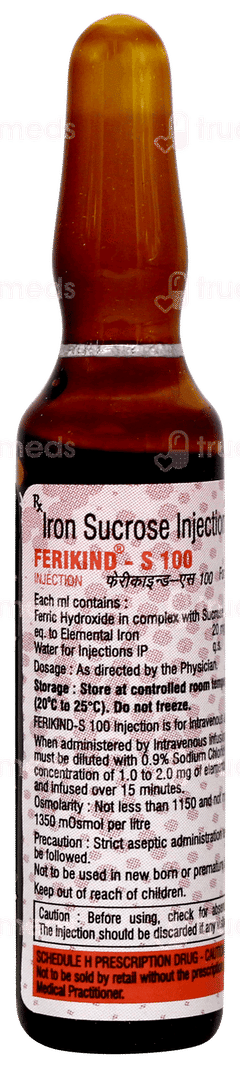 Ferikind S 100 Injection 5ml Ferikind S 100 Injection 5ml