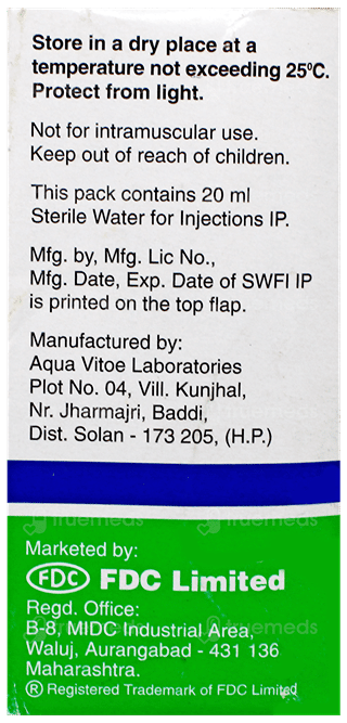Flemiclav Iv 1000/200 Mg Injection 20 Ml