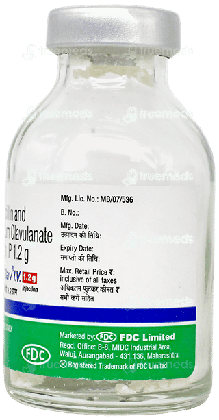 Flemiclav Iv 1000/200 Mg Injection 20 Ml
