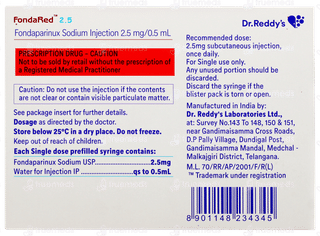 Fondared 2.5 Injection 0.5ml