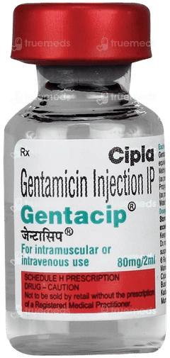 Gentacip 40 MG Injection 2 ML