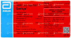 Genticyn 80mg Injection 2ml
