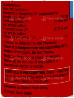 Genticyn Paediatric 20Mg Injection 2Ml