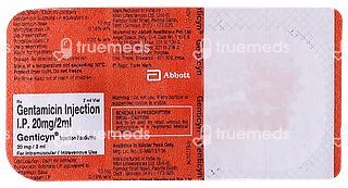 Genticyn Paediatric 20mg Injection 2ml