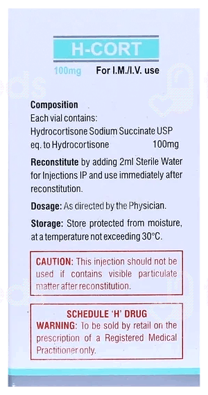 H Cort 100Mg Injection 1