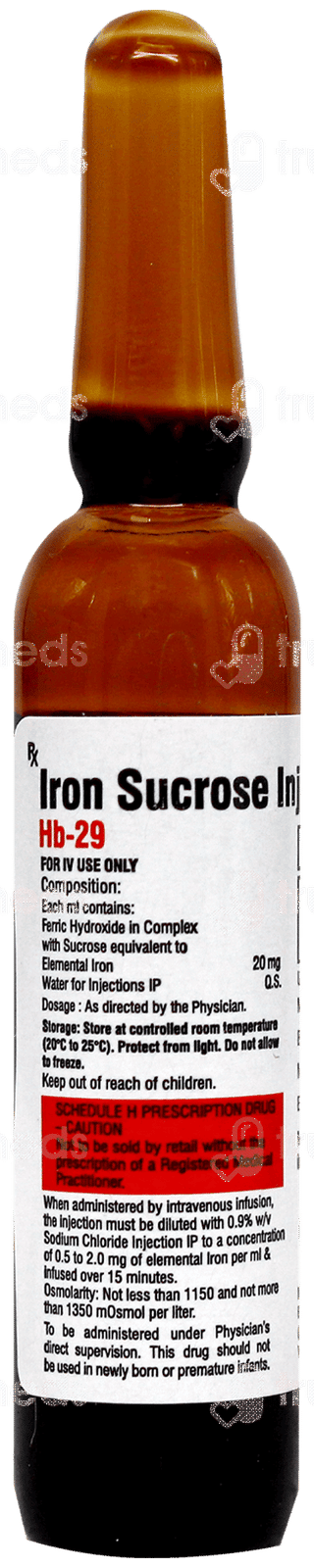 Hb 29 20 Mg Injection 5 Ml