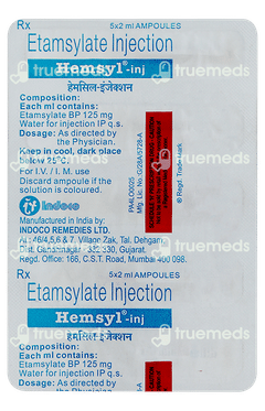 Hemsyl 2ml Pack Of 5 Injections