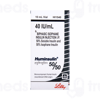 Huminsulin 50/50 100iu Injection 10ml