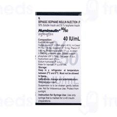 Huminsulin 50/50 100iu Injection 10ml Huminsulin 50/50 100iu Injection 10ml