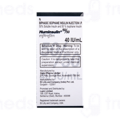Huminsulin 50/50 100iu Injection 10ml Huminsulin 50/50 100iu Injection 10ml
