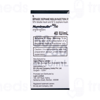 Huminsulin 50/50 100iu Injection 10ml