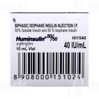 Huminsulin 50/50 100iu Injection 10ml