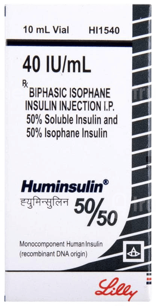 Huminsulin 50/50 40Iu Injection 10Ml