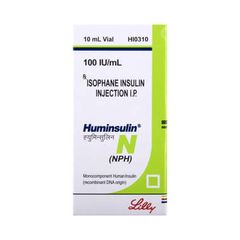 Huminsulin N 100iu Injection 10ml