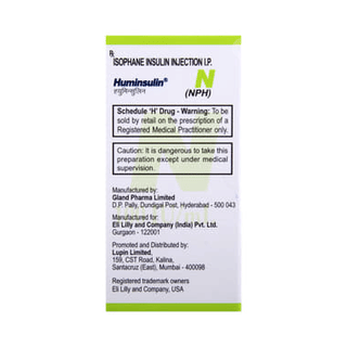 Huminsulin N 100iu Injection 10ml