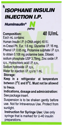 Huminsulin N 40Iu Injection 10Ml