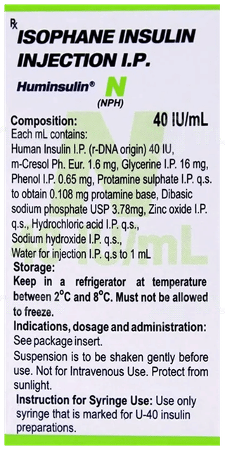 Huminsulin N 40Iu Injection 10Ml