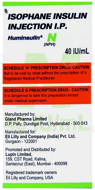 Huminsulin N 40Iu Injection 10Ml