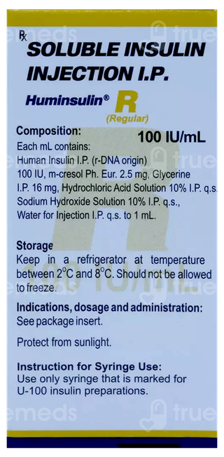 Huminsulin R 100Iu Injection 10Ml