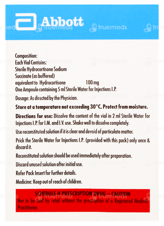 Hydrocort 100 Injection 1