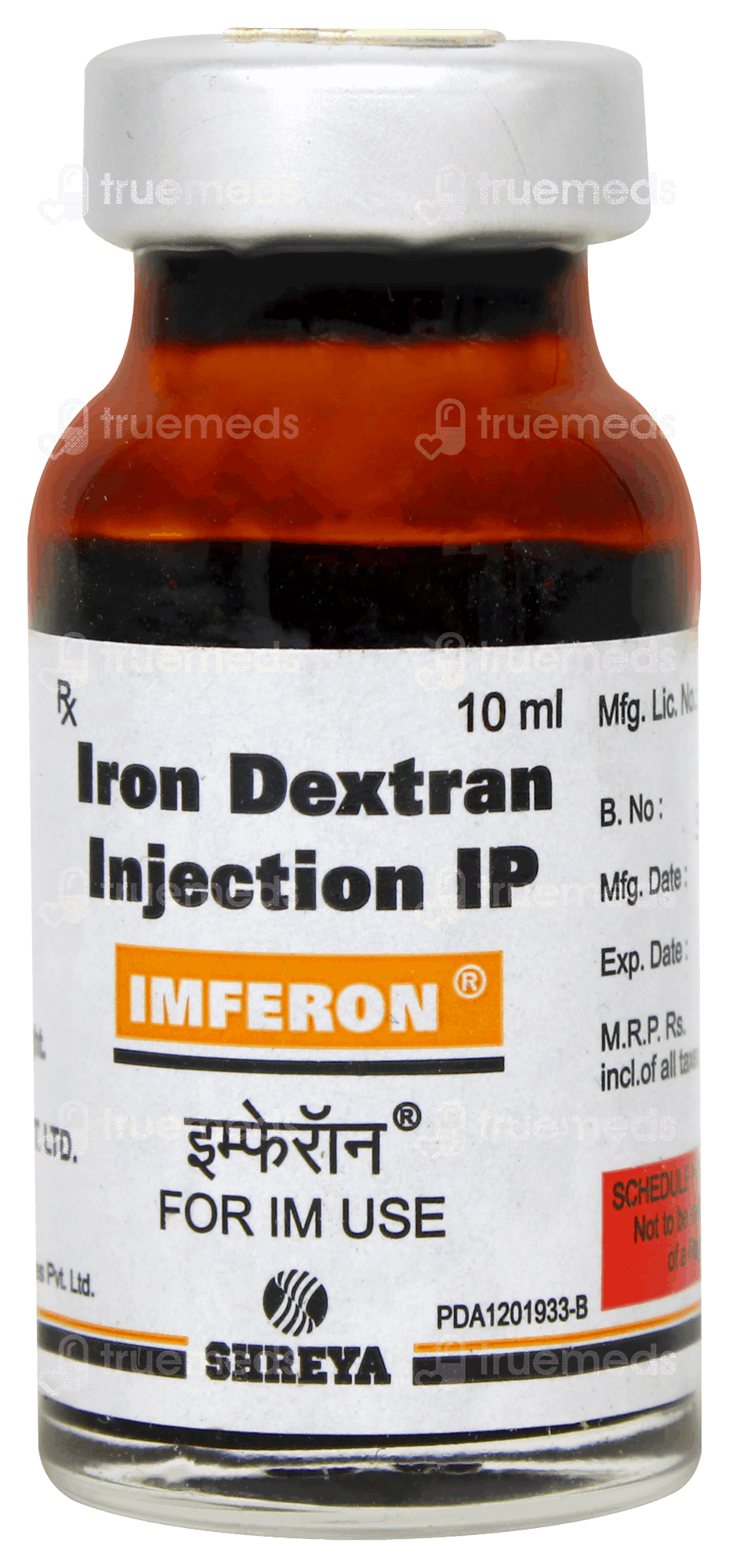 Imferon 50 Mg/500mcg/2.5mg Injection 10 ML