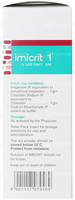 Imicrit 1000/1000 Mg Injection 30 Ml